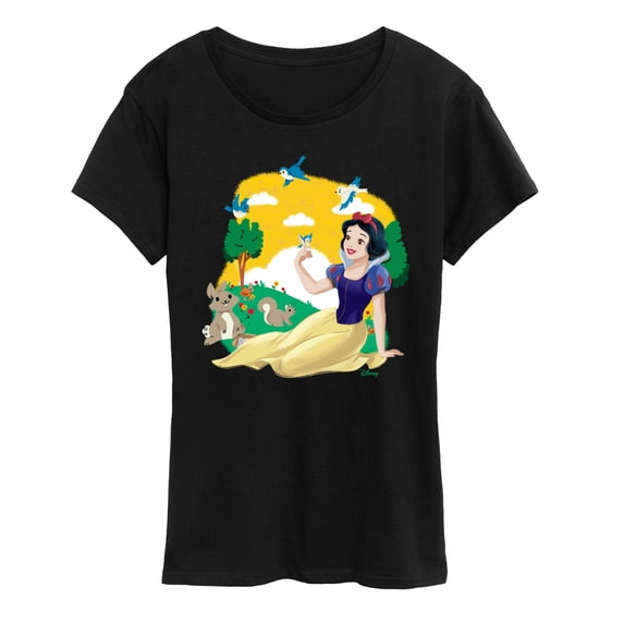 Disney - Snow White Forest Scene - Women's Short Sleeve Graphic T-Shirt