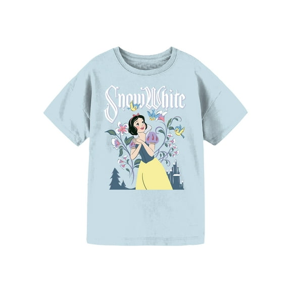 Disney Snow White Girls Short Sleeve Graphic T-Shirt, Sizes 4-16