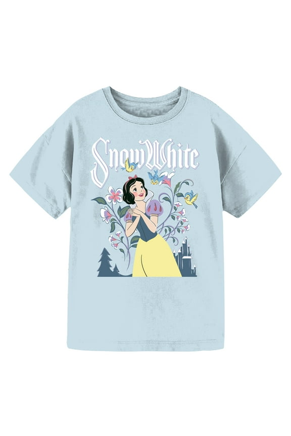 Disney Snow White Girls Short Sleeve Graphic T-Shirt, Sizes 4-16