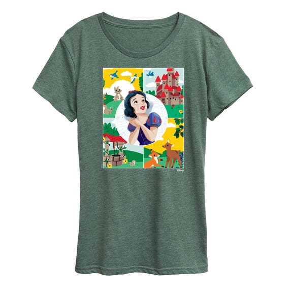 Disney - Snow White Grid - Women's Short Sleeve Graphic T-Shirt