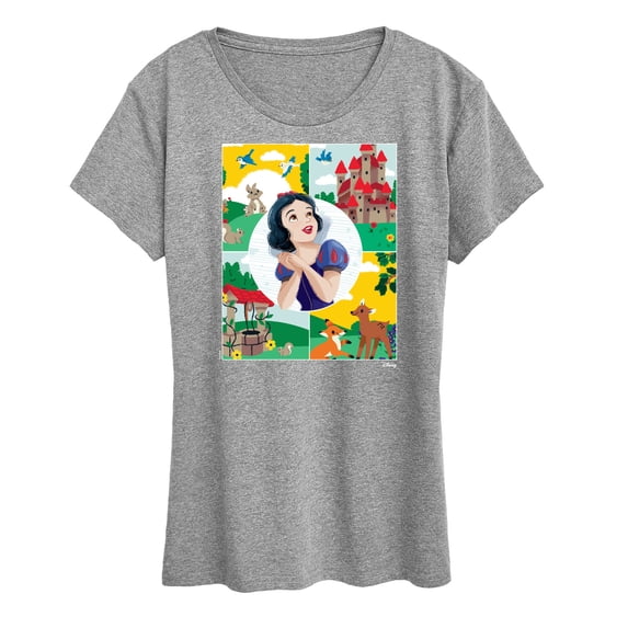 Disney - Snow White Grid - Women's Short Sleeve Graphic T-Shirt