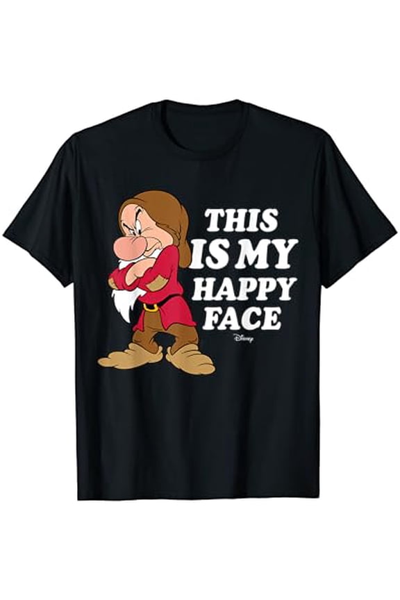 Disney Snow White Grumpy Happy Face T-Shirt