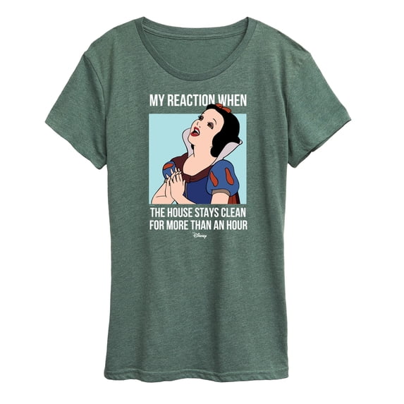 Disney - Snow White House Stays Clean Women's Short Sleeve Graphic T-Shirt