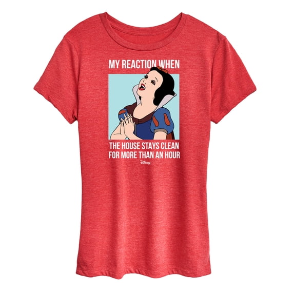 Disney - Snow White House Stays Clean Women's Short Sleeve Graphic T-Shirt