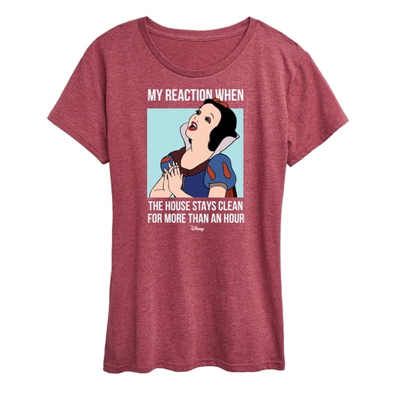 Disney - Snow White House Stays Clean Women's Short Sleeve Graphic T-Shirt