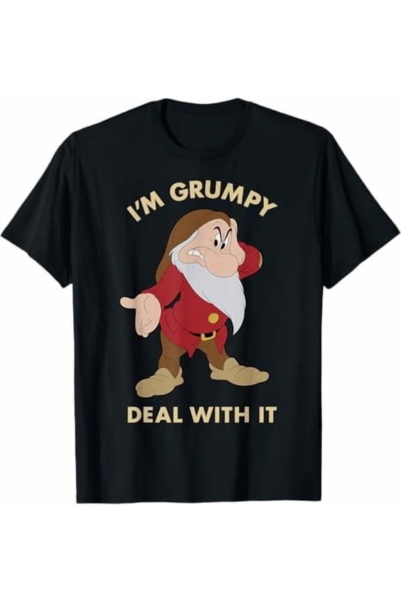 Disney Snow White I'm Grumpy Deal With It Portrait T-Shirt
