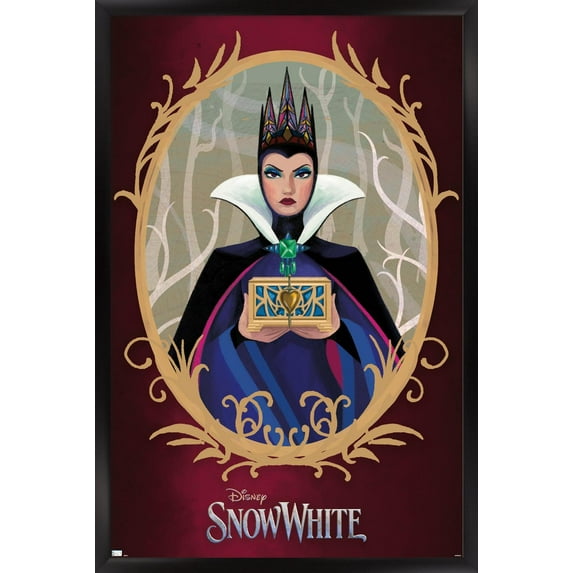 Disney Snow White: Live Action - Illustrated Evil Queen Wall Poster, 14.725" x 22.375" Framed