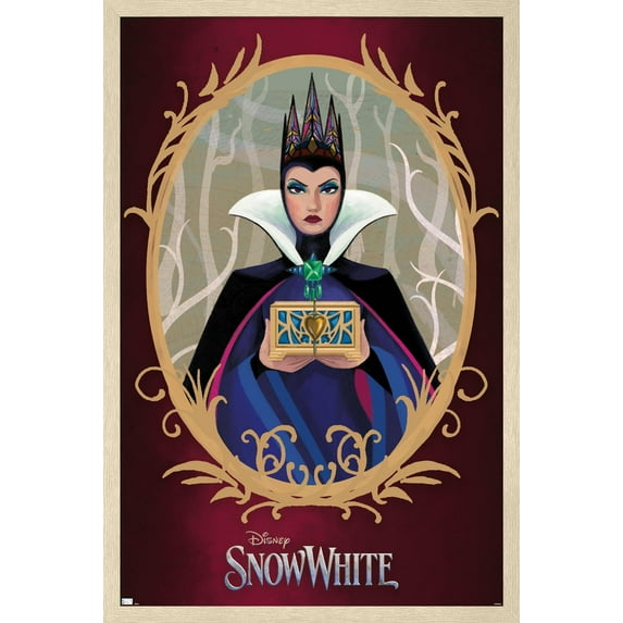 Disney Snow White: Live Action - Illustrated Evil Queen Wall Poster, 22.375" x 34" Framed