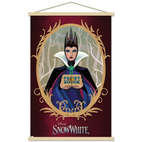 Disney Snow White: Live Action - Illustrated Evil Queen Wall Poster with Magnetic Frame, 22.375" x 34"