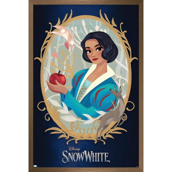Disney Snow White: Live Action - Illustrated Snow White Wall Poster, 22.375" x 34" Framed