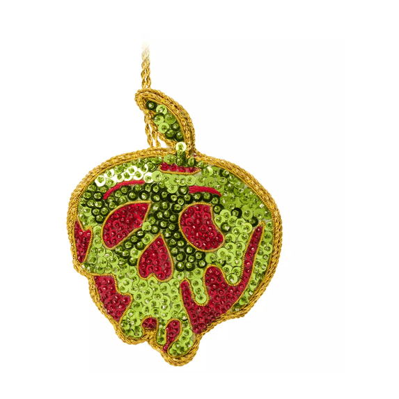 Disney Snow White Poisoned Apple Beaded Christmas Ornament New with Tag