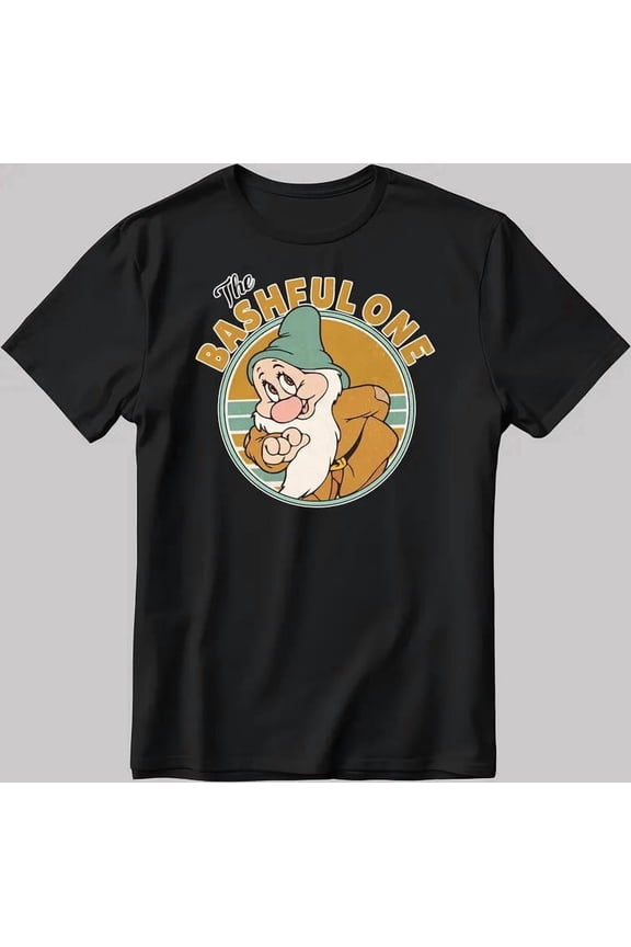 Disney Snow White Seven Dwarfs The Bashful One Shy Character T-shirt
