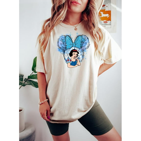 Disney Snow White Shirt, Snow White Watercolor Minnie Ears Themed, Disney Castle Shirt, Princess Matching, Disney Matching, Disney Princess