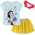 thumbnail image 1 of Disney Snow White Short Sleeve Shirt & Tulle Tutu Skirt with Headband (Girls), 2 Piece Set, Sizes 2T-10, 1 of 6