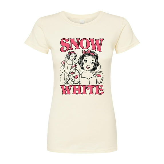 Disney - Snow White Sketch - Juniors Fitted Graphic T-Shirt