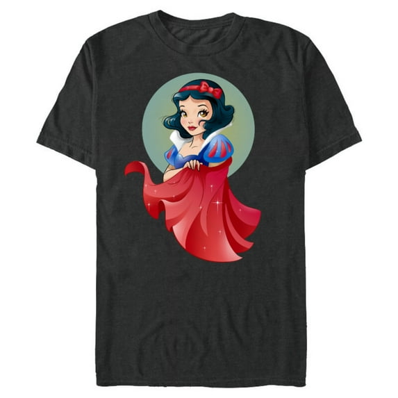 Disney Snow White Stylized T-Shirt- Short Sleeve Blended T-Shirt for Adults - Customized-Dark Heather