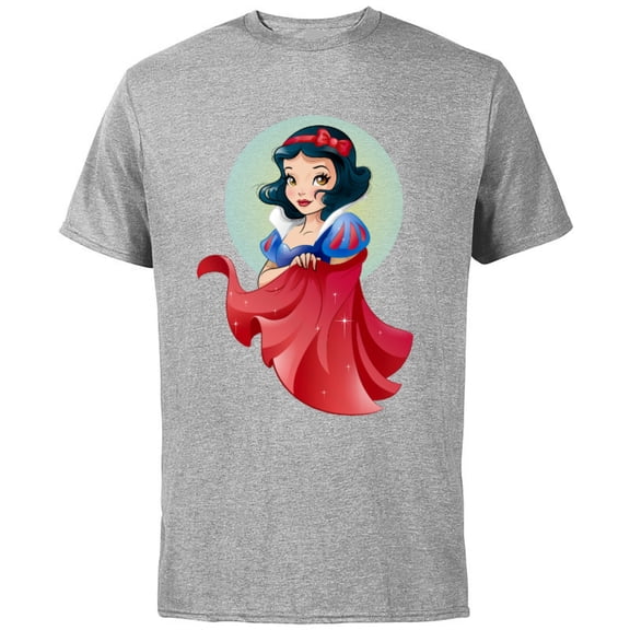 Disney Snow White Stylized T-Shirt - Short Sleeve Cotton T-Shirt for Adults - Customized-Athletic Heather