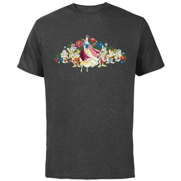 Disney Snow White & The Seven Dwarf's 85th Anniversary - Short Sleeve Cotton T-Shirt for Adults - Customized-Charcoal