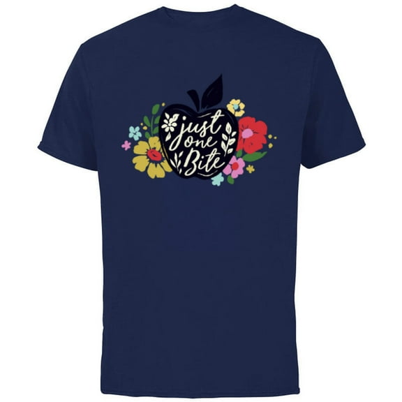 Disney Snow White & The Seven Dwarf's Just One Bite - Short Sleeve Cotton T-Shirt for Adults - Customized-Navy