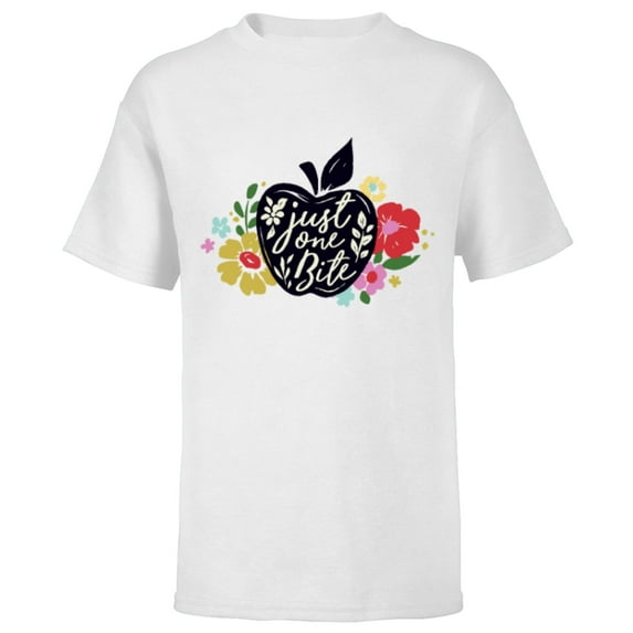 Disney Snow White & The Seven Dwarf's Just One Bite - Short Sleeve T-Shirt for Kids - Customized-White
