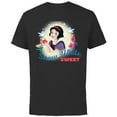 thumbnail image 1 of Disney Snow White & The Seven Dwarf's Sweet - Short Sleeve Cotton T-Shirt for Adults - Customized-Black, 1 of 5