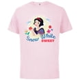 thumbnail image 1 of Disney Snow White & The Seven Dwarf's Sweet - Short Sleeve Cotton T-Shirt for Adults - Customized-Soft Pink, 1 of 5