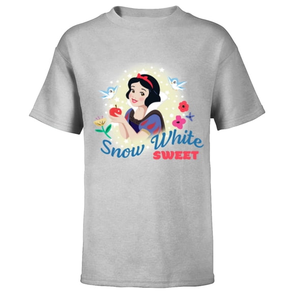 Disney Snow White & The Seven Dwarf's Sweet - Short Sleeve T-Shirt for Kids - Customized-Athletic Heather