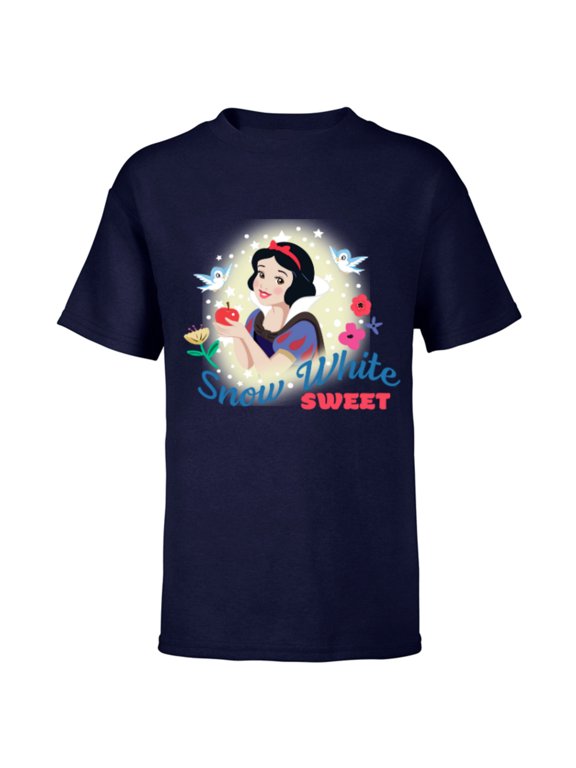 Snow White & The Seven Dwarf's Sweet - Short Sleeve T-Shirt for Kids - Customized-Navy