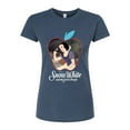 thumbnail image 1 of Disney Snow White & The Seven Dwarfs - Apple Frame - Snow White Singing - Juniors Fitted Graphic T-Shirt, 1 of 5