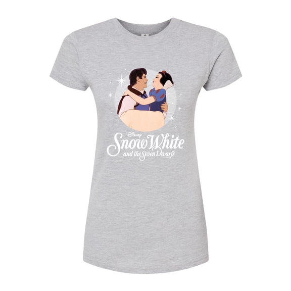 Disney Snow White & The Seven Dwarfs - Circled in Love - Juniors Fitted Graphic T-Shirt