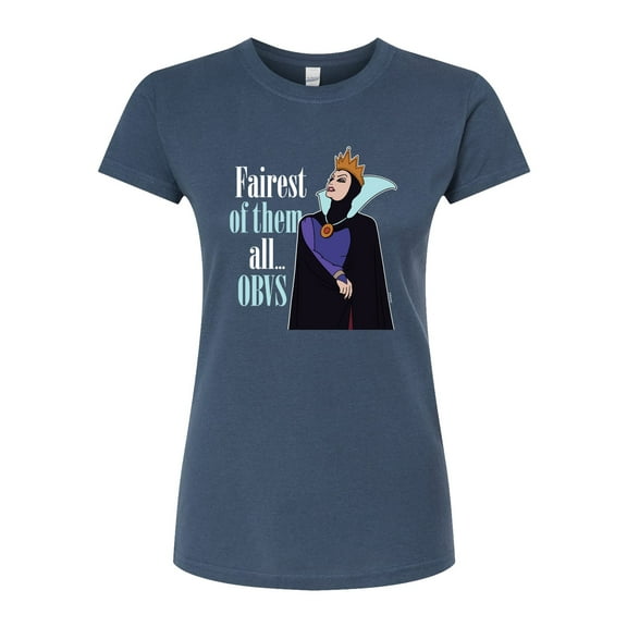 Disney Snow White & The Seven Dwarfs - Fairest of Them All… OBVS - Juniors Fitted Graphic T-Shirt