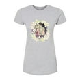 thumbnail image 1 of Disney Snow White & The Seven Dwarfs - Peek Through The Flowers - Juniors Fitted Graphic T-Shirt, 1 of 5