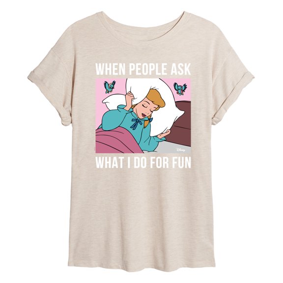 Disney Snow White & The Seven Dwarfs - Sleep for Fun - Women's Oversized T-Shirt