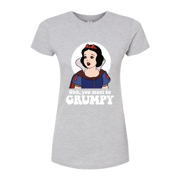 Disney Snow White & The Seven Dwarfs - You Must Be Grumpy - Juniors Fitted Graphic T-Shirt