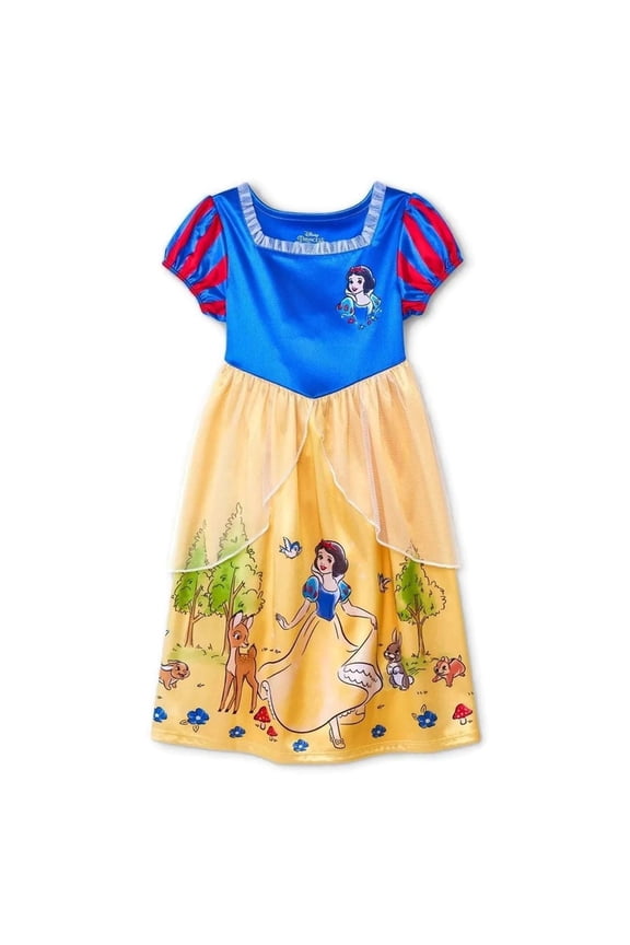 Snow White and Animal Friends Toddler Girl's Fancy Nightgown, Gown (Size 4T)