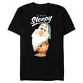 thumbnail image 1 of Disney Snow White and The Seven Dwarfs Always Sleepy T-Shirt- Short Sleeve Blended T-Shirt for Adults - Customized-Black, 1 of 5