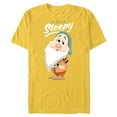 thumbnail image 1 of Disney Snow White and The Seven Dwarfs Always Sleepy T-Shirt- Short Sleeve Blended T-Shirt for Adults - Customized-Yellow, 1 of 5