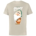 thumbnail image 1 of Disney Snow White and The Seven Dwarfs Always Sleepy T-Shirt - Short Sleeve Cotton T-Shirt for Adults - Customized-Natural, 1 of 5