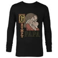 thumbnail image 1 of Disney Snow White and the Seven Dwarfs Grumpy Papa - Long Sleeve T-Shirt for Men - Customized-Black, 1 of 5