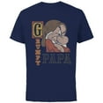 thumbnail image 1 of Disney Snow White and the Seven Dwarfs Grumpy Papa - Short Sleeve Cotton T-Shirt for Adults - Customized-Navy, 1 of 5