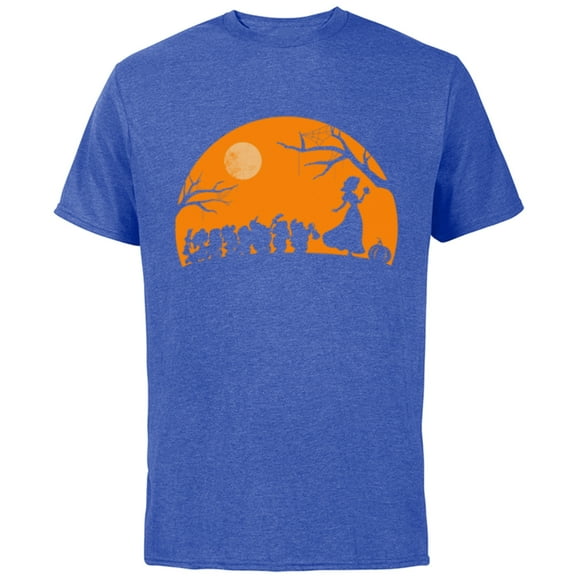 Disney Snow White and the Seven Dwarfs Walking Halloween - Short Sleeve Cotton T-Shirt for Adults - Customized-Royal Heather