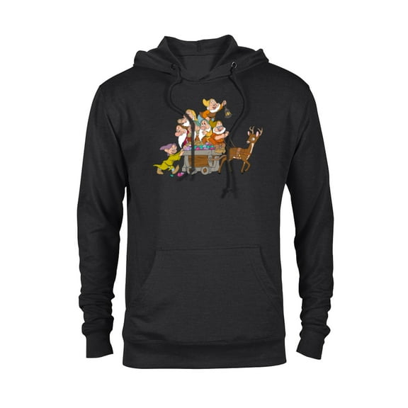 Disney Snow White & the Seven Dwarfs Whistle While You Work - Pullover Hoodie for Adults - Customized-Black