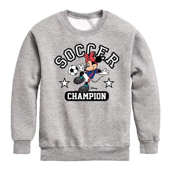 Disney - Soccer Superstar - Toddler And Youth Crewneck Fleece Sweatshirt