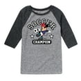 thumbnail image 1 of Disney - Soccer Superstar - Toddler And Youth Raglan Graphic T-Shirt, 1 of 5