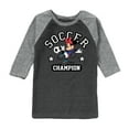 thumbnail image 1 of Disney - Soccer Superstar - Toddler And Youth Raglan Graphic T-Shirt, 1 of 6