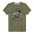 thumbnail image 1 of Disney - Soccer Superstar - Toddler And Youth Short Sleeve Graphic T-Shirt, 1 of 5