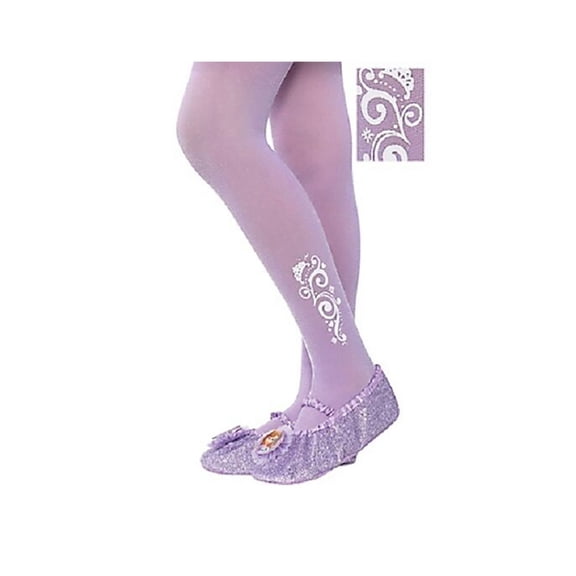 Disney Sofia The First PurpleTights 1 Pair Girls Size Small 4-6