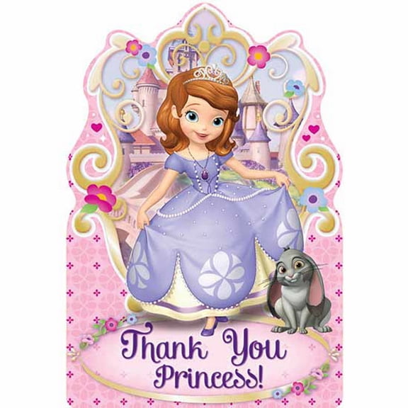 Disney Sofia The First Thank-you Notes (