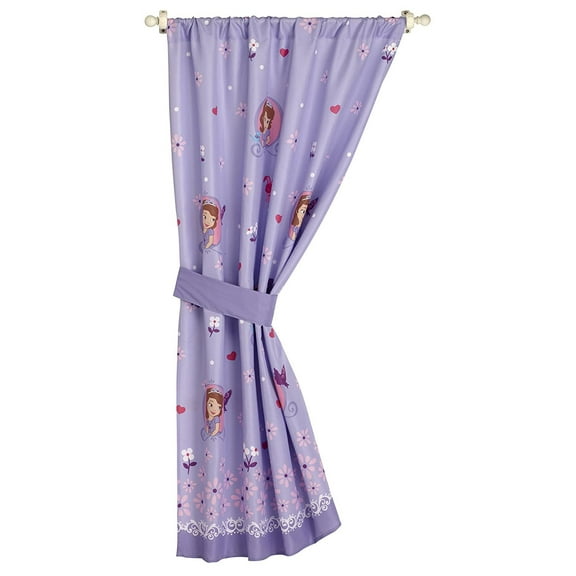 Disney Sofia Tiara Girls Bedroom Curtain Panel