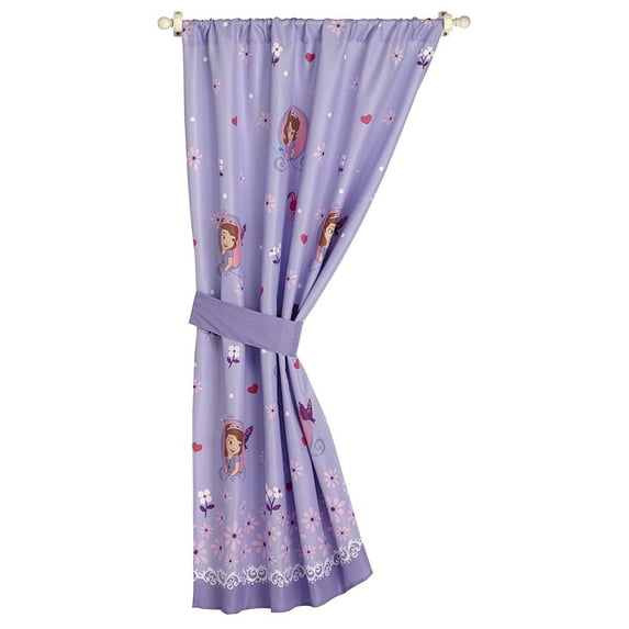Disney Sofia Tiara Girls Bedroom Curtain Panel